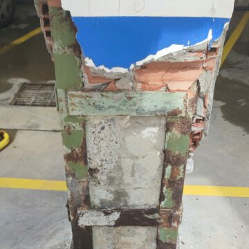 REFUERZO Y REPARACIÓN DE PILARES DE EDIFICIO